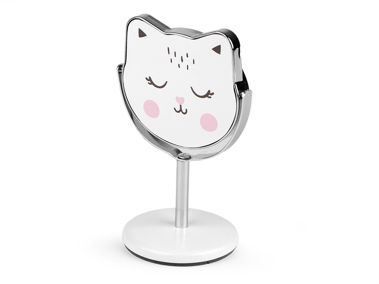 Cosmetic mirror table cat, cream lightest, 1 pc