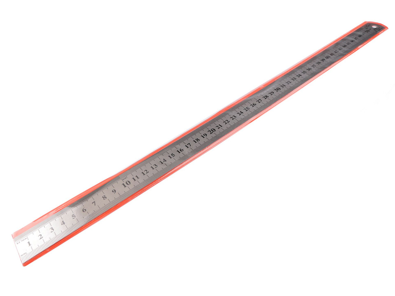 Metal ruler length 50 cm, nickel, 1 pc