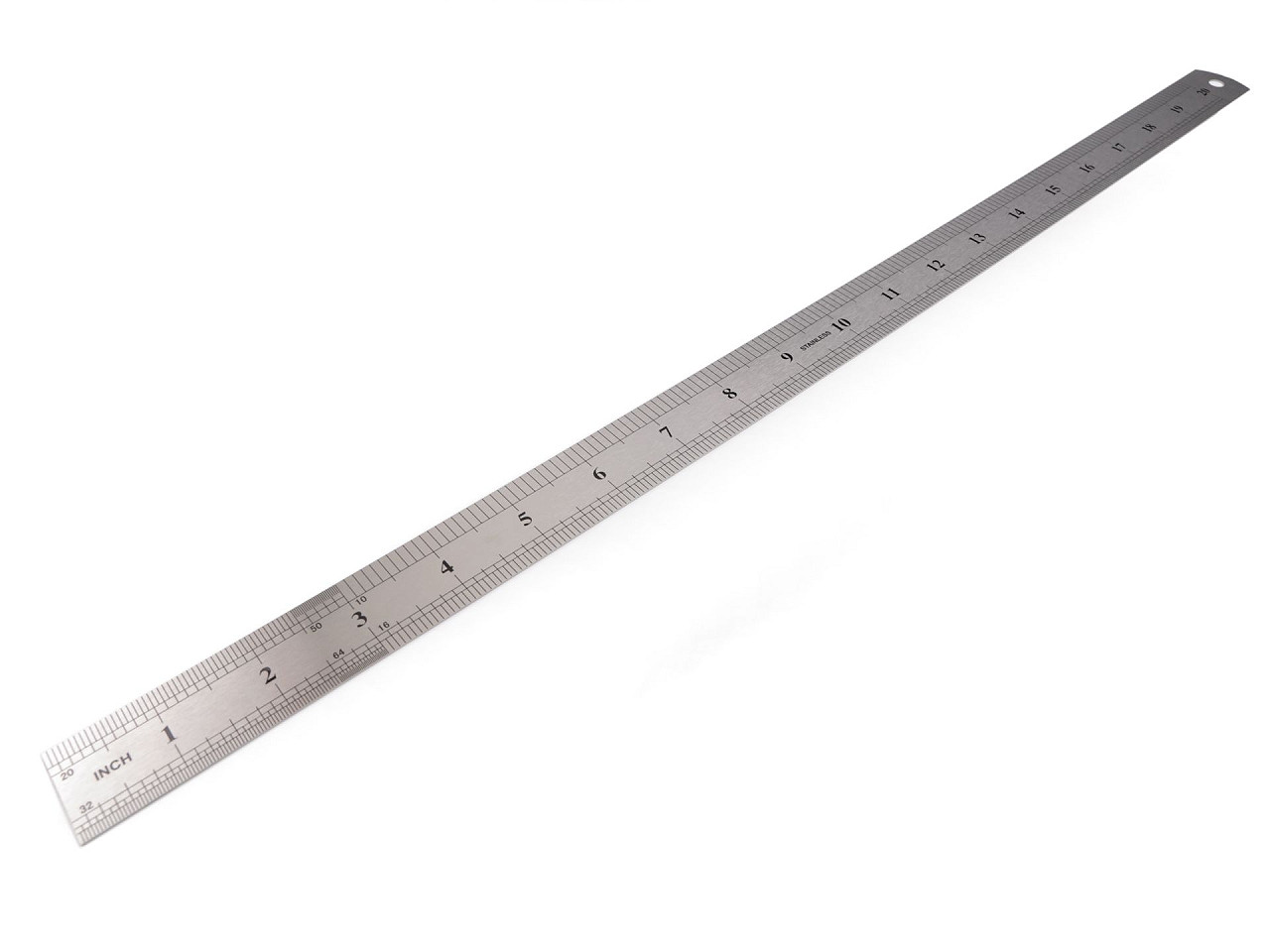 Metal ruler length 50 cm, nickel, 1 pc