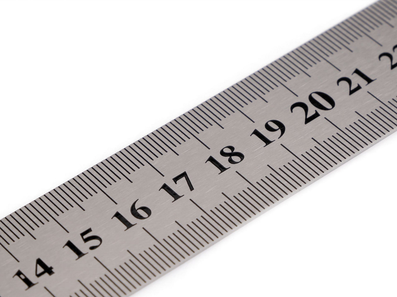 Metal ruler length 50 cm, nickel, 1 pc