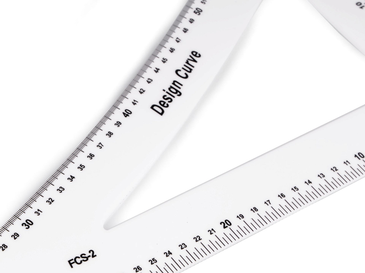 Tailors ruler / ruler length 60 cm, white, 1 pc