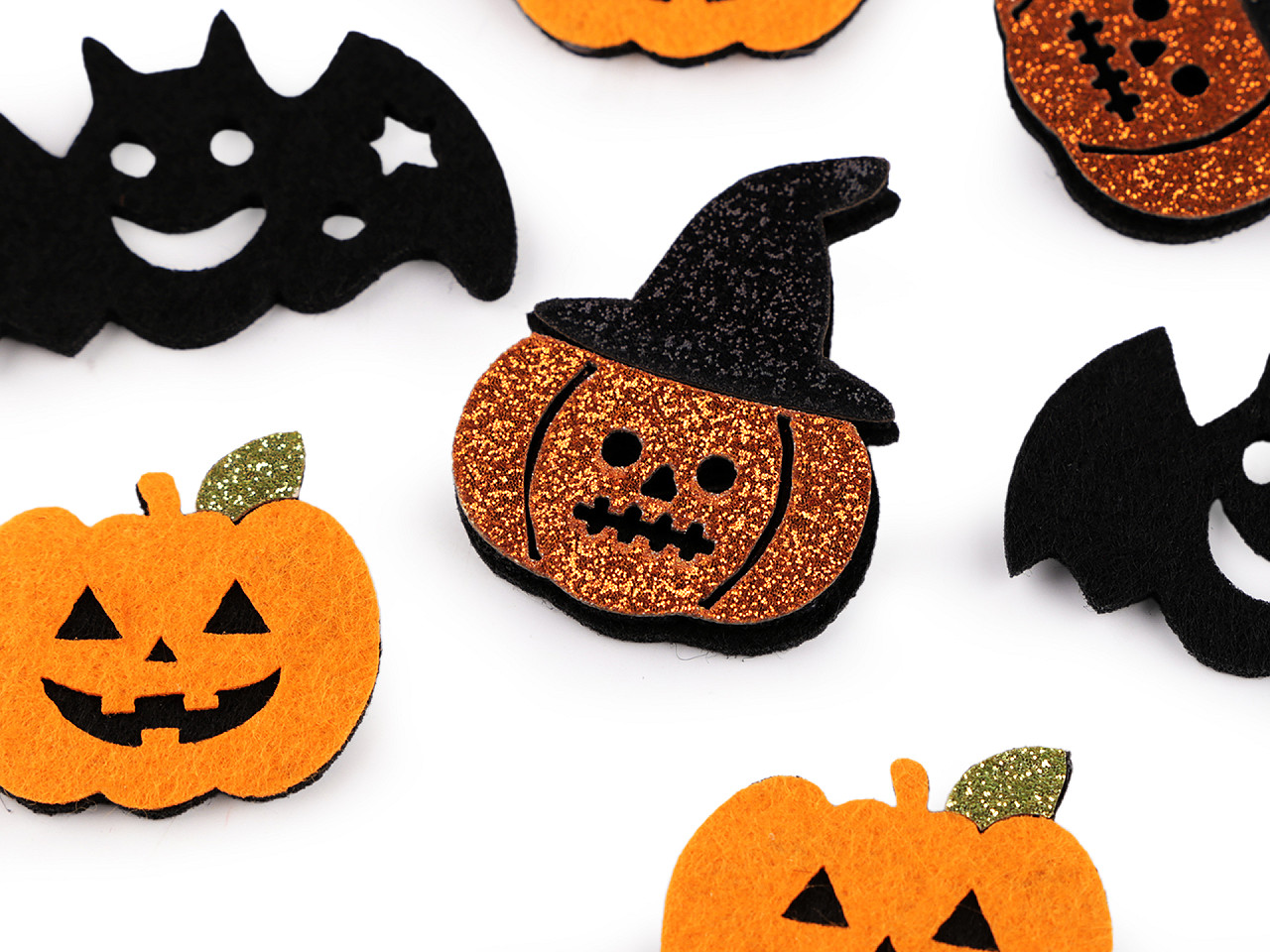 Filcový mix s glitrami, Halloween