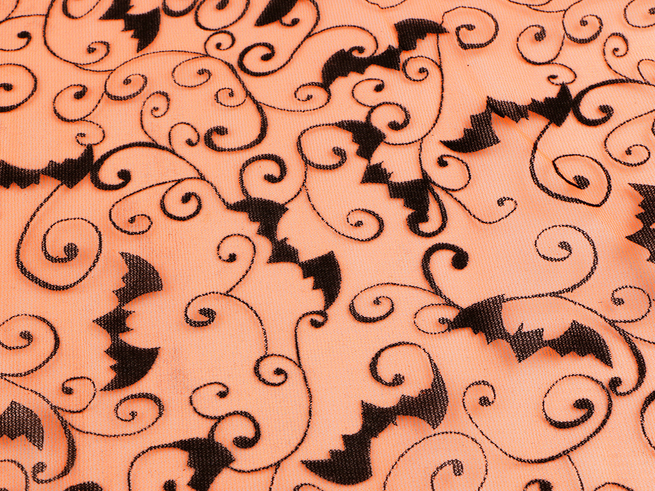 Organza netopýr, střední, 1 černá