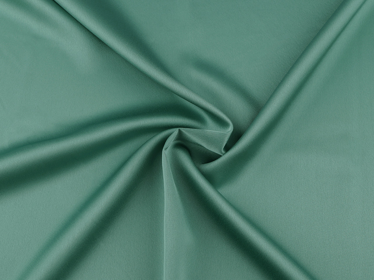 Satén jemný krešovaný metráž, střední, 7 (16) zelená tmavá