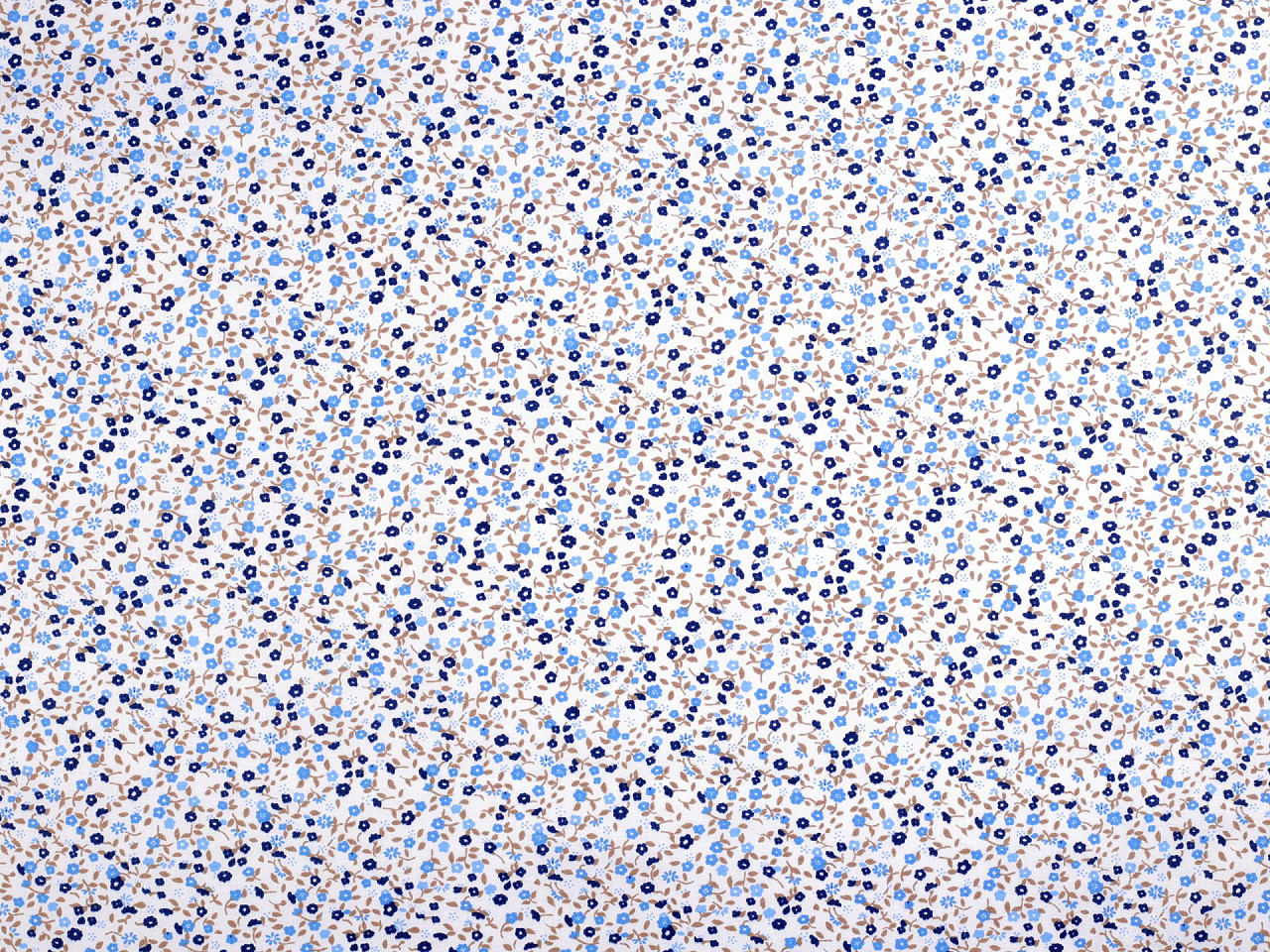 Bavlněná látka / plátno drobné květinky, střední, 1 (22341-1) červená