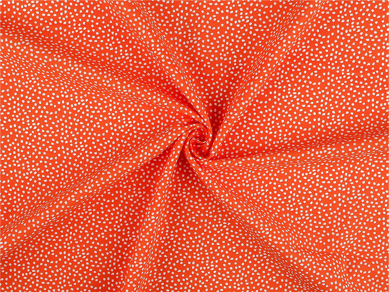 Bavlněná látka / plátno tečky, střední, 1 růžová sv.