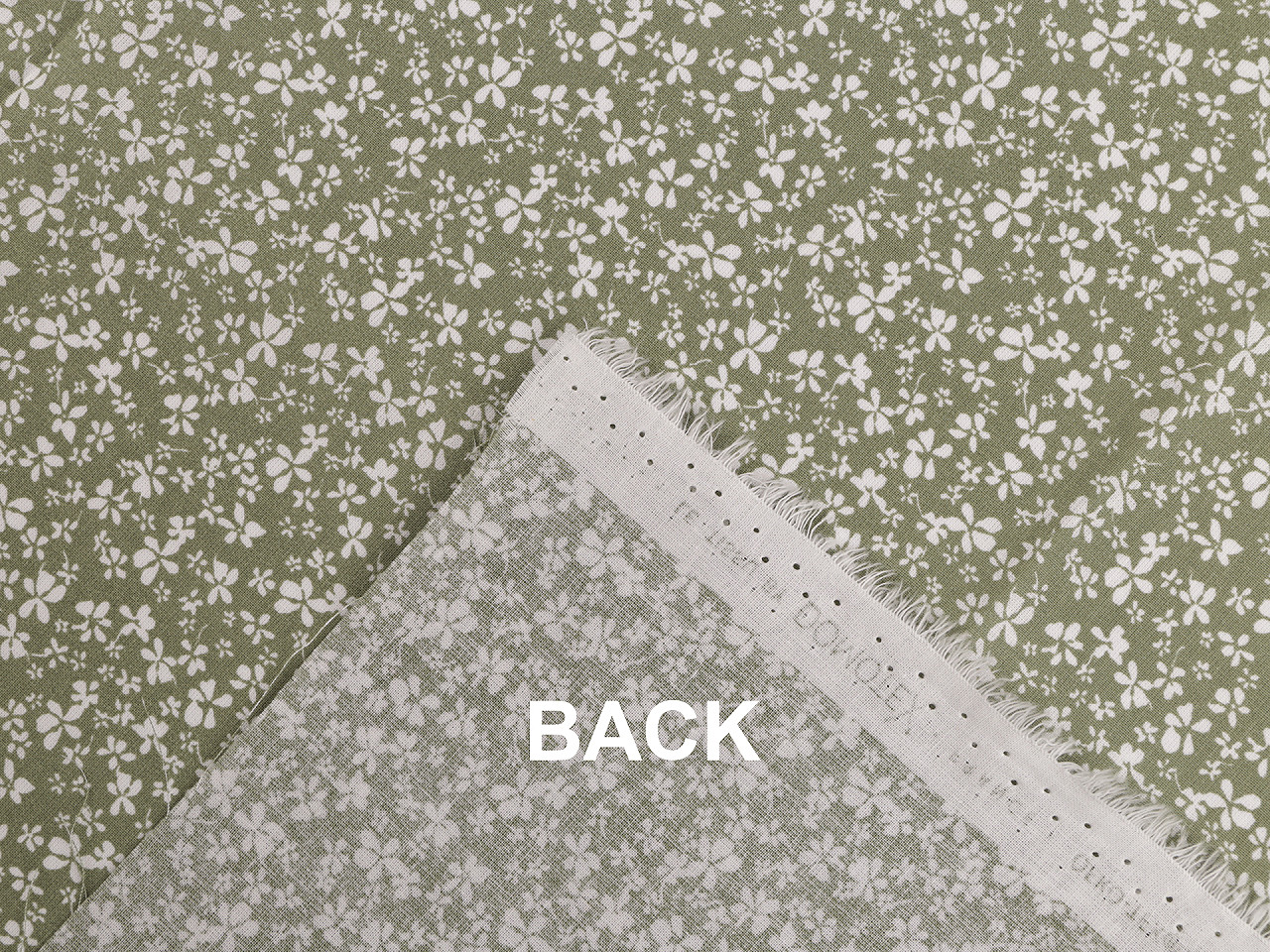 Bavlněná látka / plátno drobné květinky, střední, 3 (22303-1) bílá