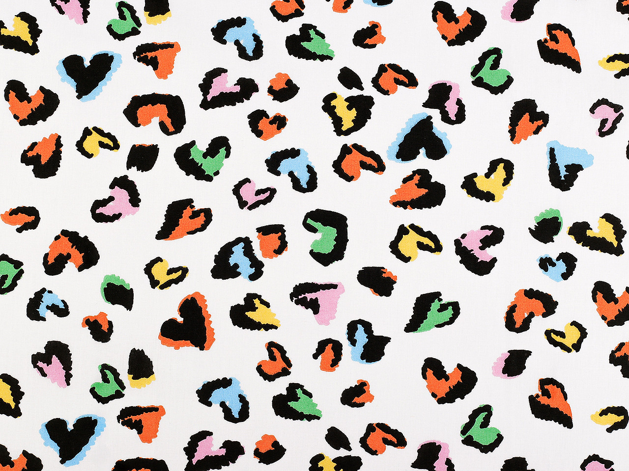 Bavlněná látka / plátno gepard, střední, 1 krémová nejsvět.