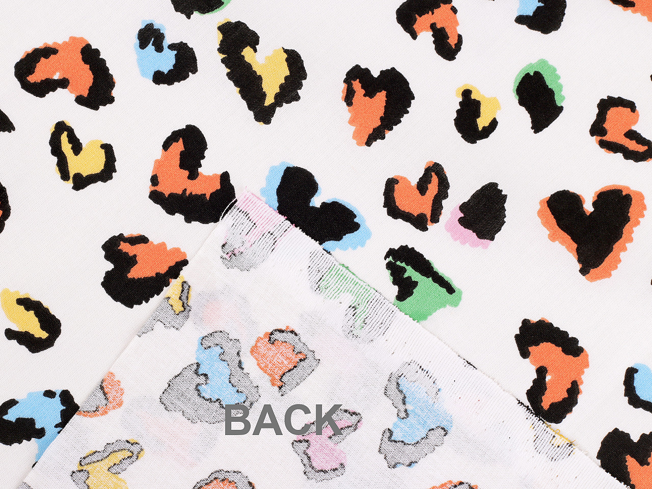 Bavlněná látka / plátno gepard, střední, 1 krémová nejsvět.