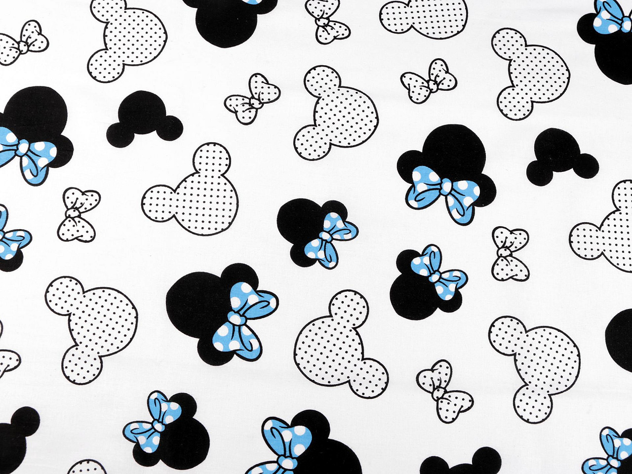 Bavlnená látka / plátno Mickey / Minnie Mouse