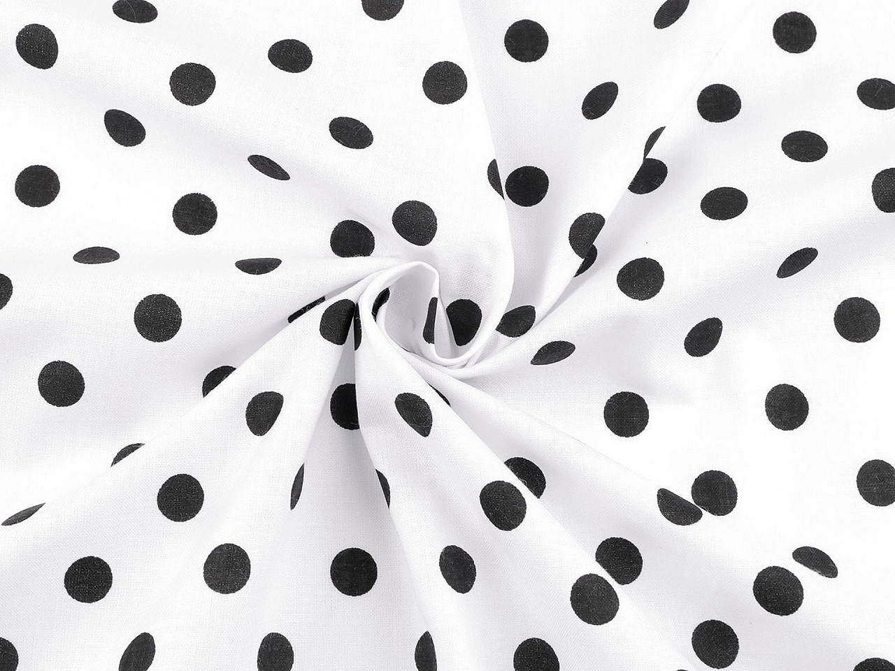 Bavlněná látka / plátno puntíky, střední, 6 (36) béžová