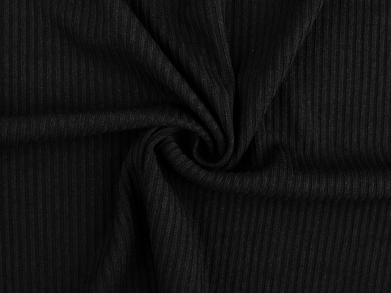 Žebrovaná šatová pletenina / svetrovina, střední, 7 (387 g/m²) šedá světlá melír