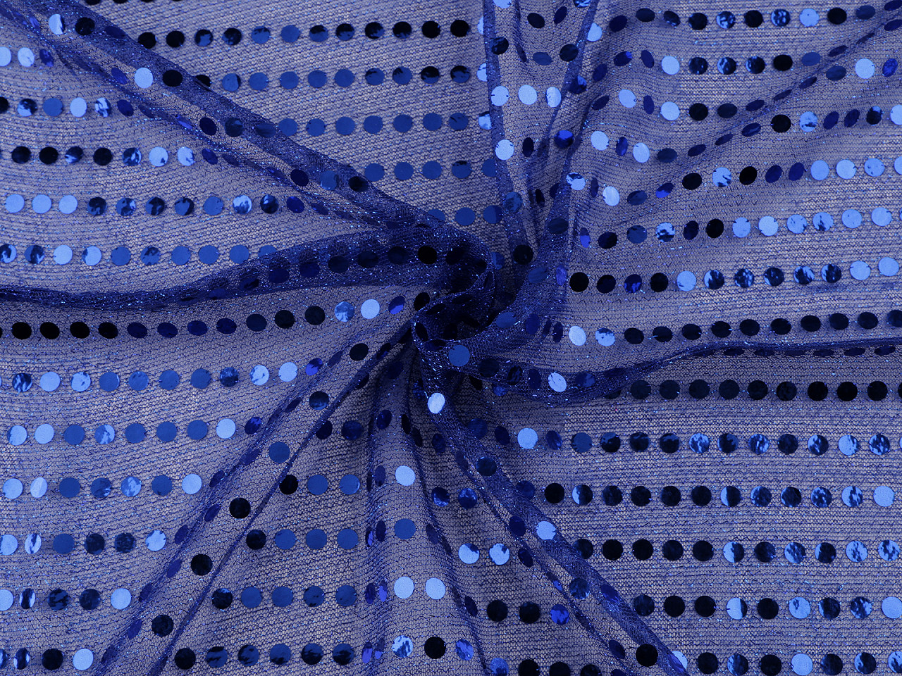 Flitrový úplet Ø7 mm, střední, 7 černá