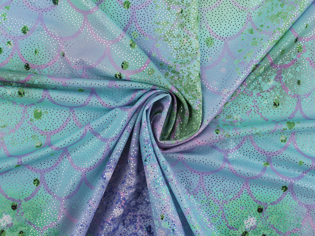 Plavkovina stříbrný efekt, střední, 2 modrá světlá