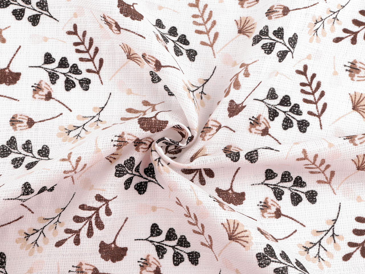 Bavlněná plenkovina / mušelín rostliny, střední, 3 růžová světlá