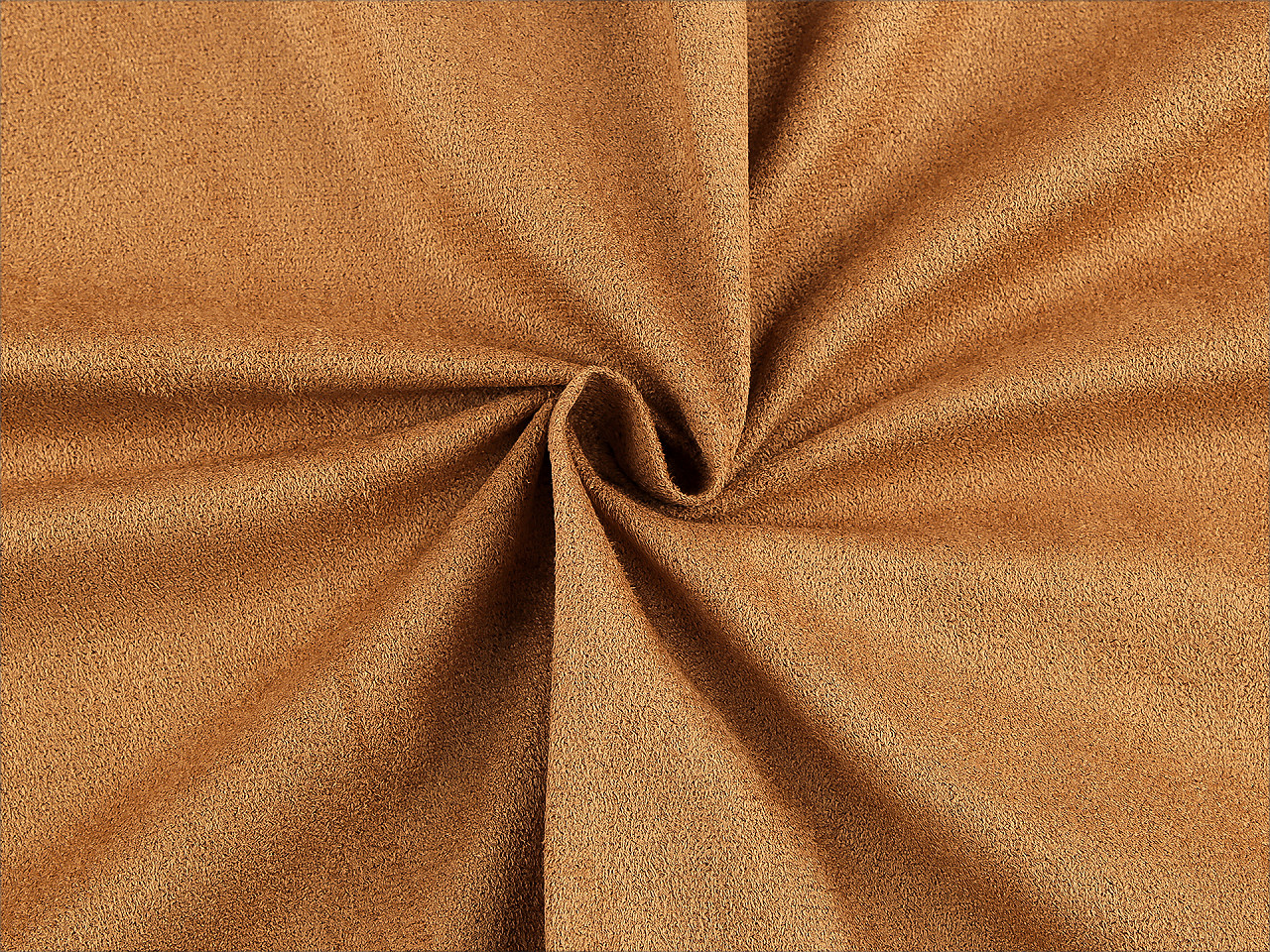 Oděvní semišová kůže elastická, střední, 2 oranžová dýňová