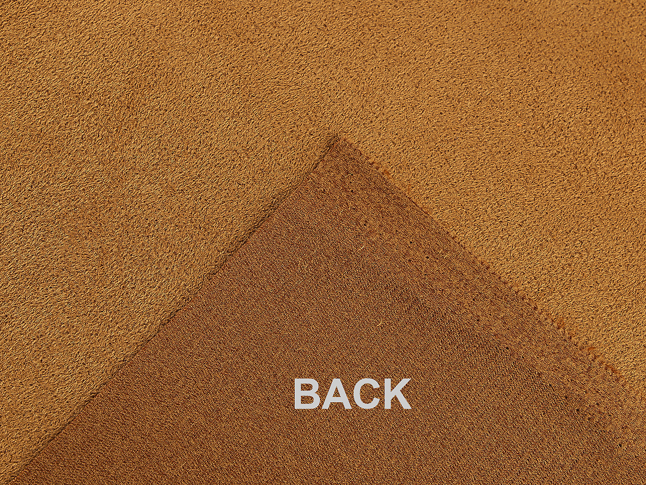 Oděvní semišová kůže elastická, střední, 2 oranžová dýňová