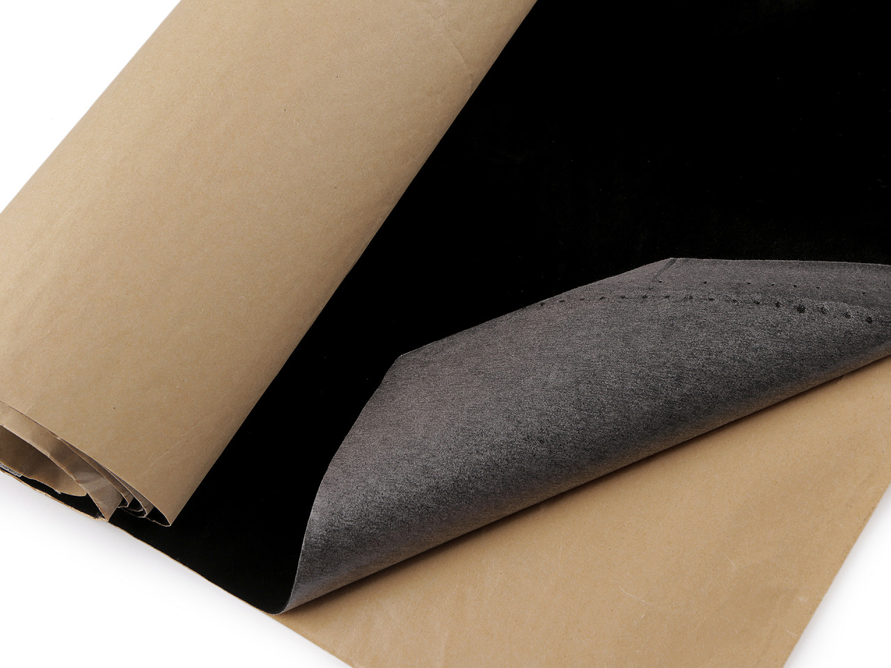 Samolepicí samet, střední, 2 červená tmavá