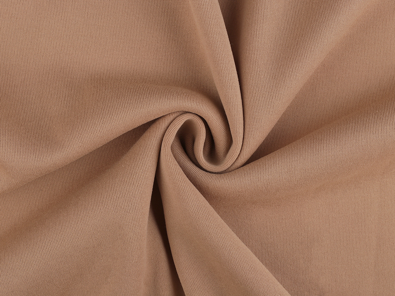 Teplákovina počesaná PES jednobarevná, střední, 1 (14) béžová světlá