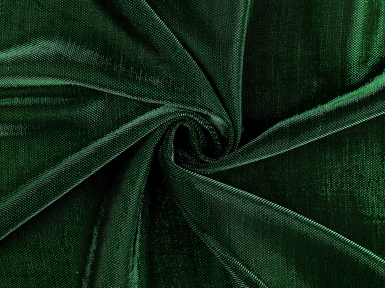 Úplet dekorační s lurexem, střední, 4 modrá tmavá