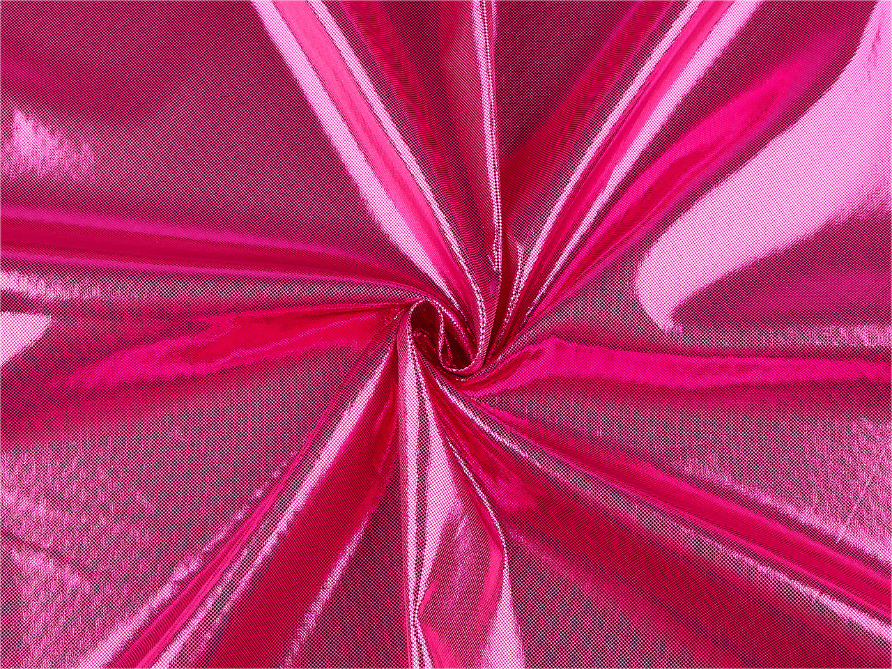 Úplet strečový s metalickým efektem, střední, 5 červená