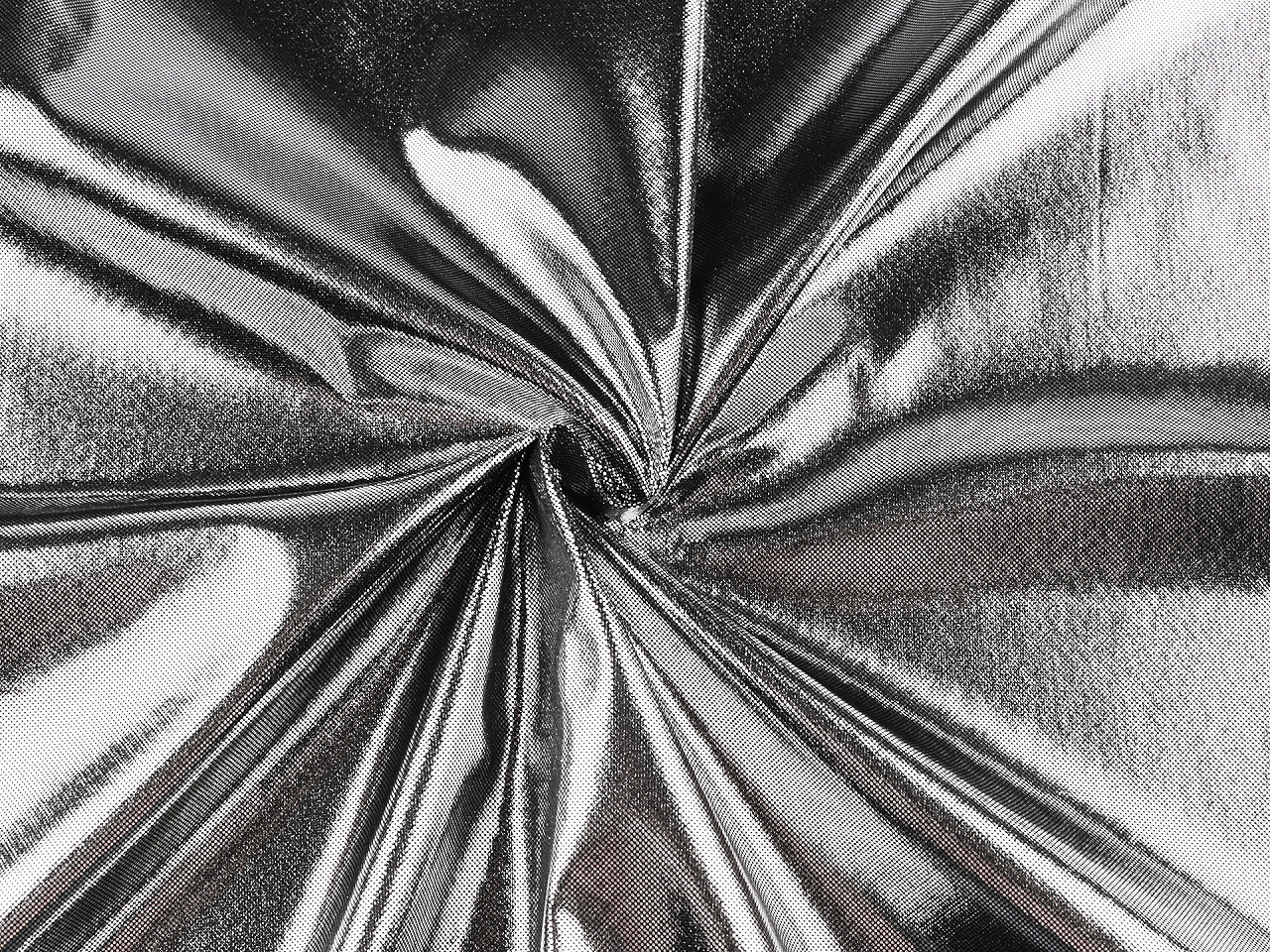 Úplet strečový s metalickým efektem, střední, 5 červená