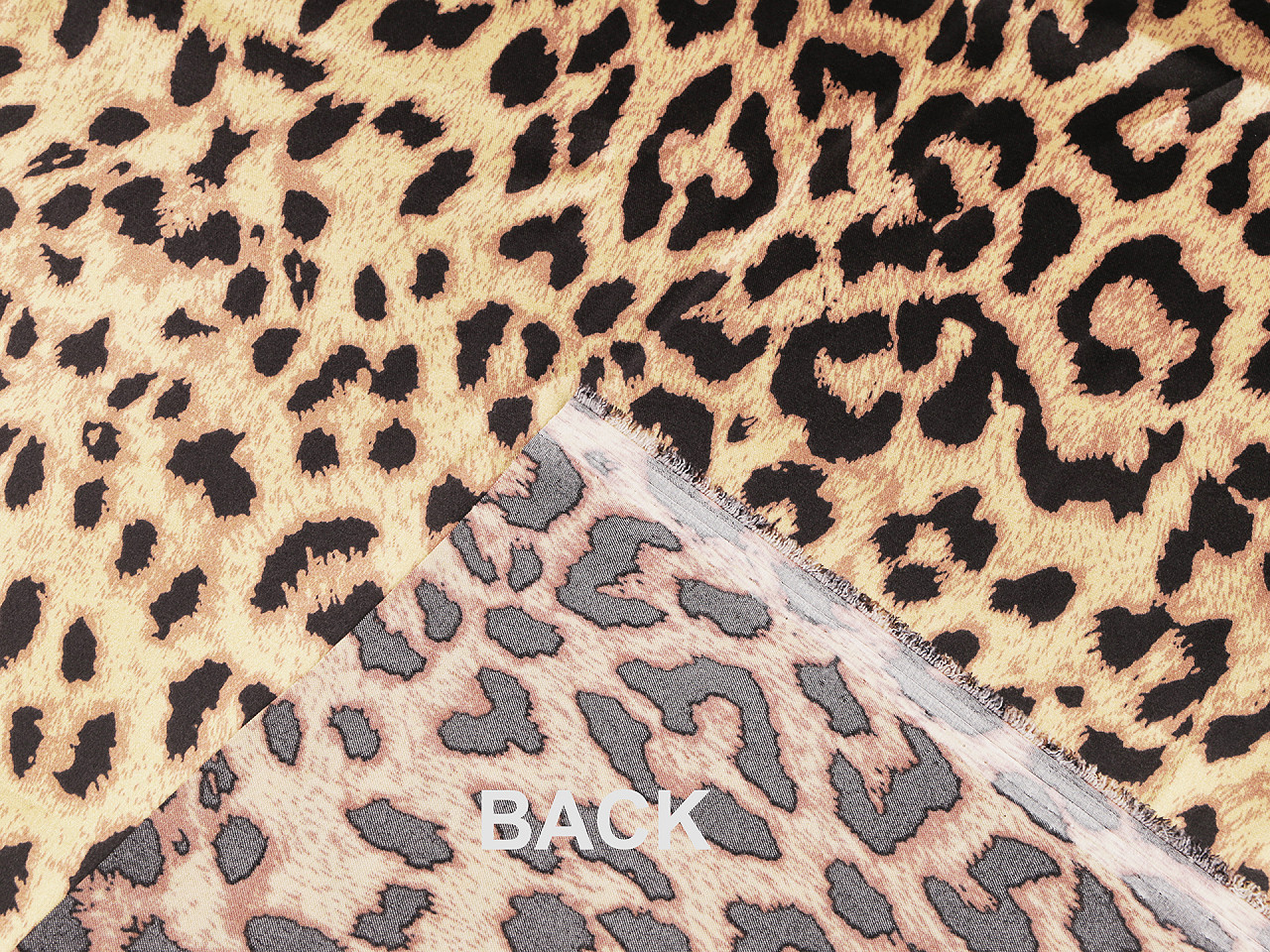 Satén elastický zvířecí vzor, střední, 1 hnědá nejsvětlejší