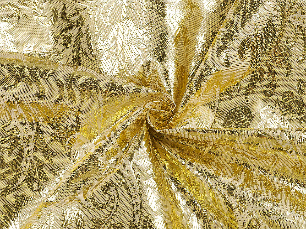 Dekorační lurexová látka, střední, 1 (80 g/m²) stříbrná