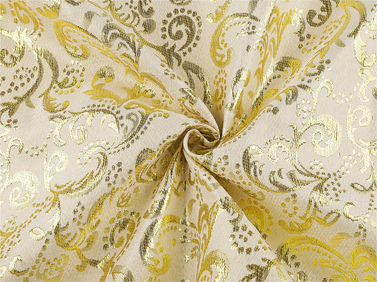 Dekorační lurexová látka, střední, 1 (80 g/m²) stříbrná