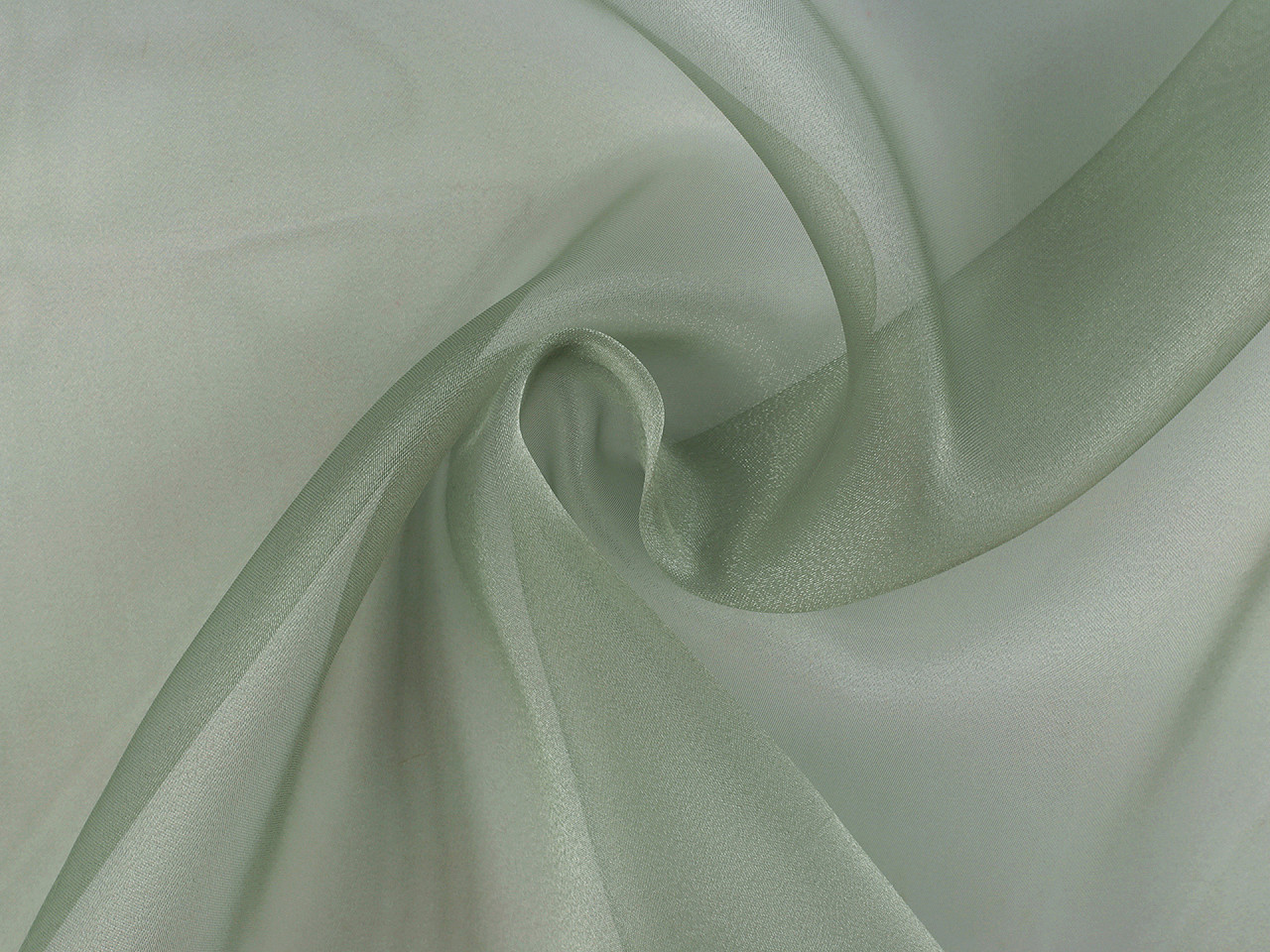 Organza s leskem, střední, 6 červená