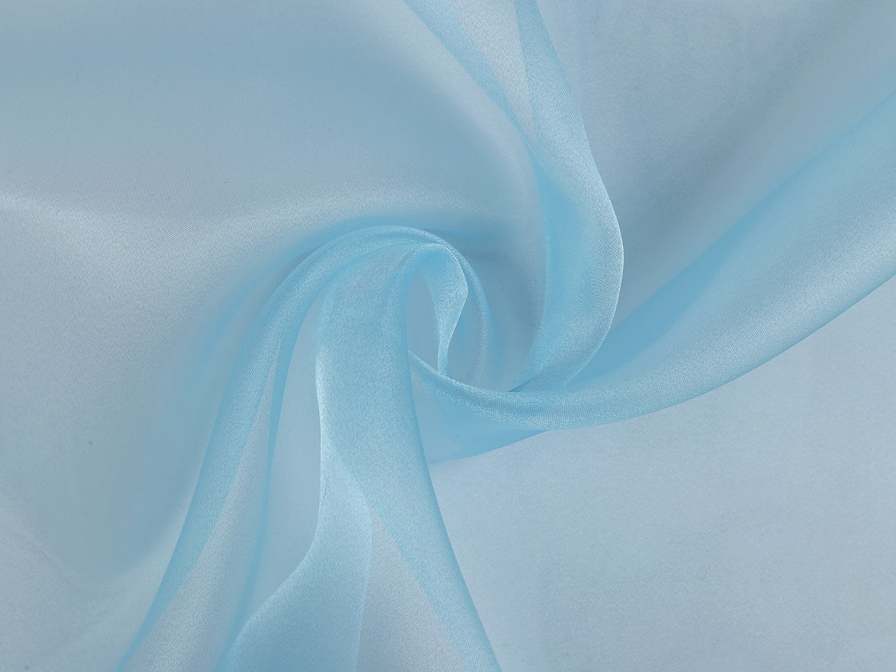 Organza s leskem, střední, 6 červená