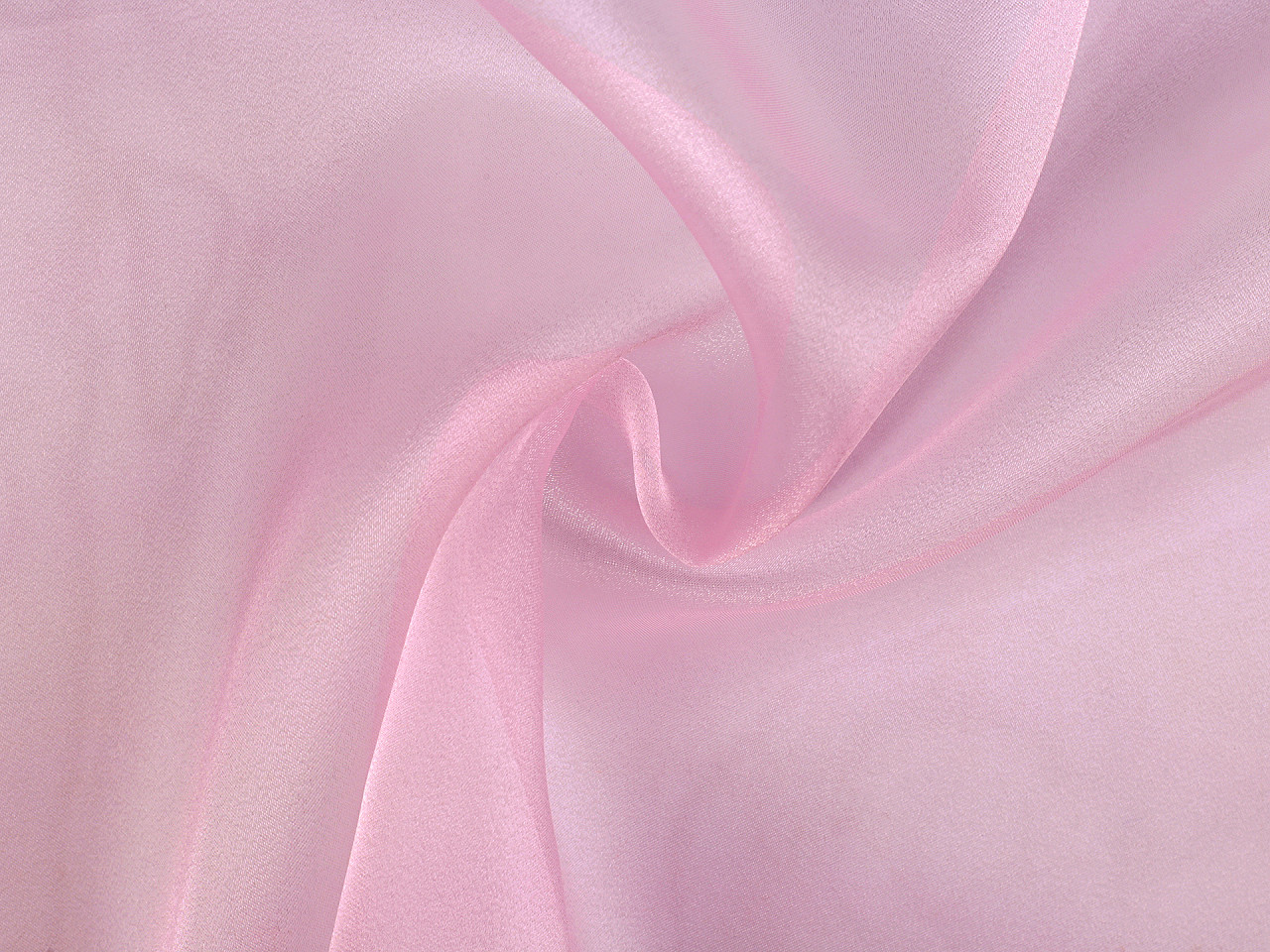 Organza s leskem, střední, 6 červená