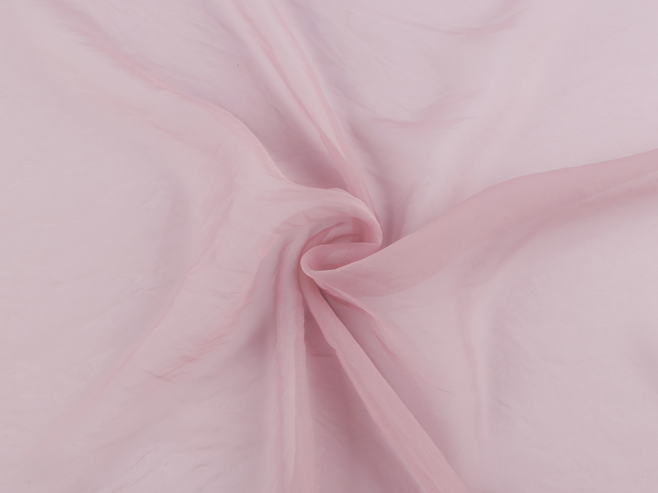 Organza dekorační / oděvní matná, krešovaná, střední, 7 černá