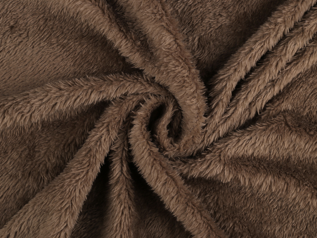 Elastický kožešinový úplet, střední, 4 černá