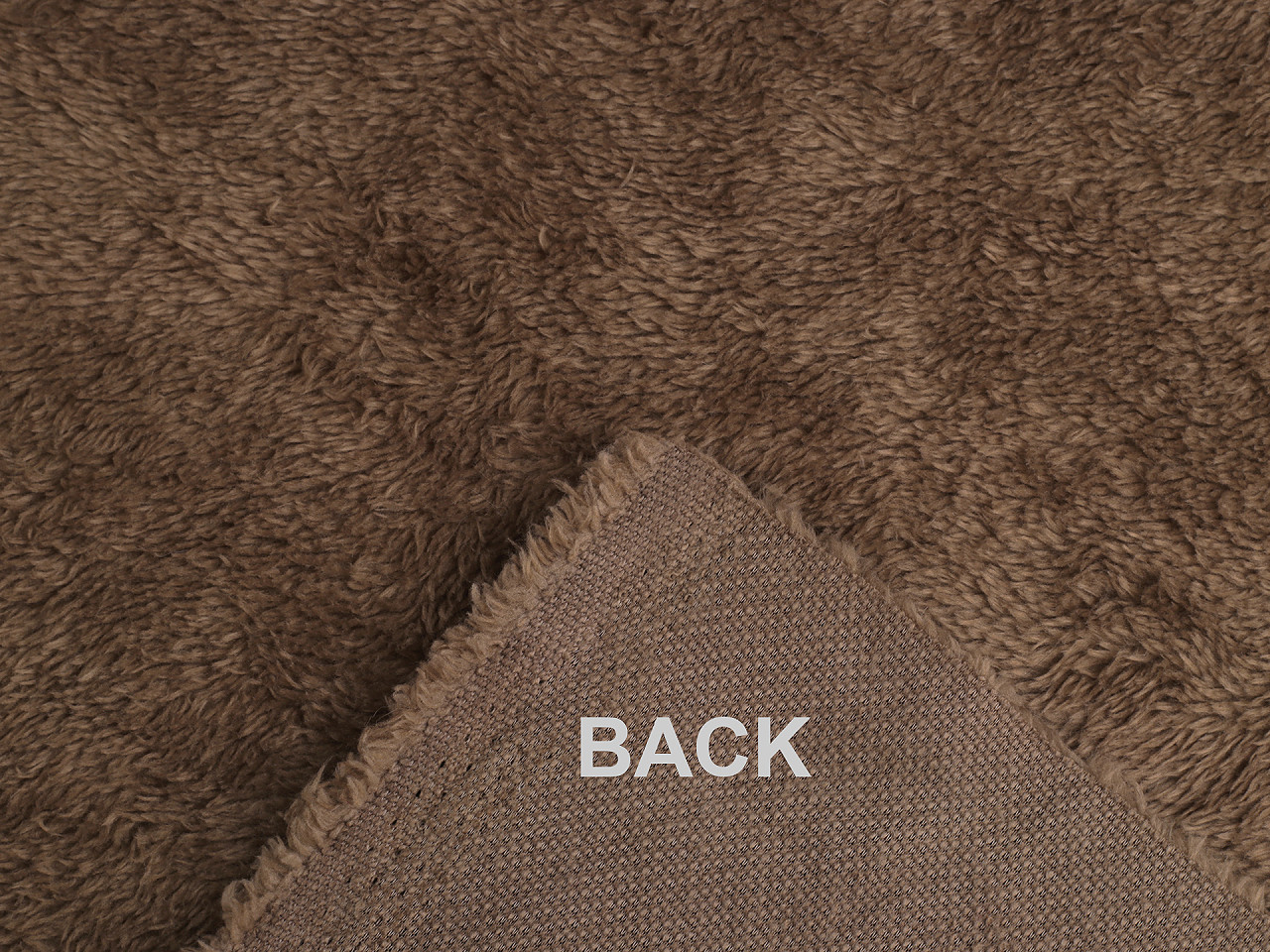 Elastický kožešinový úplet, střední, 4 černá