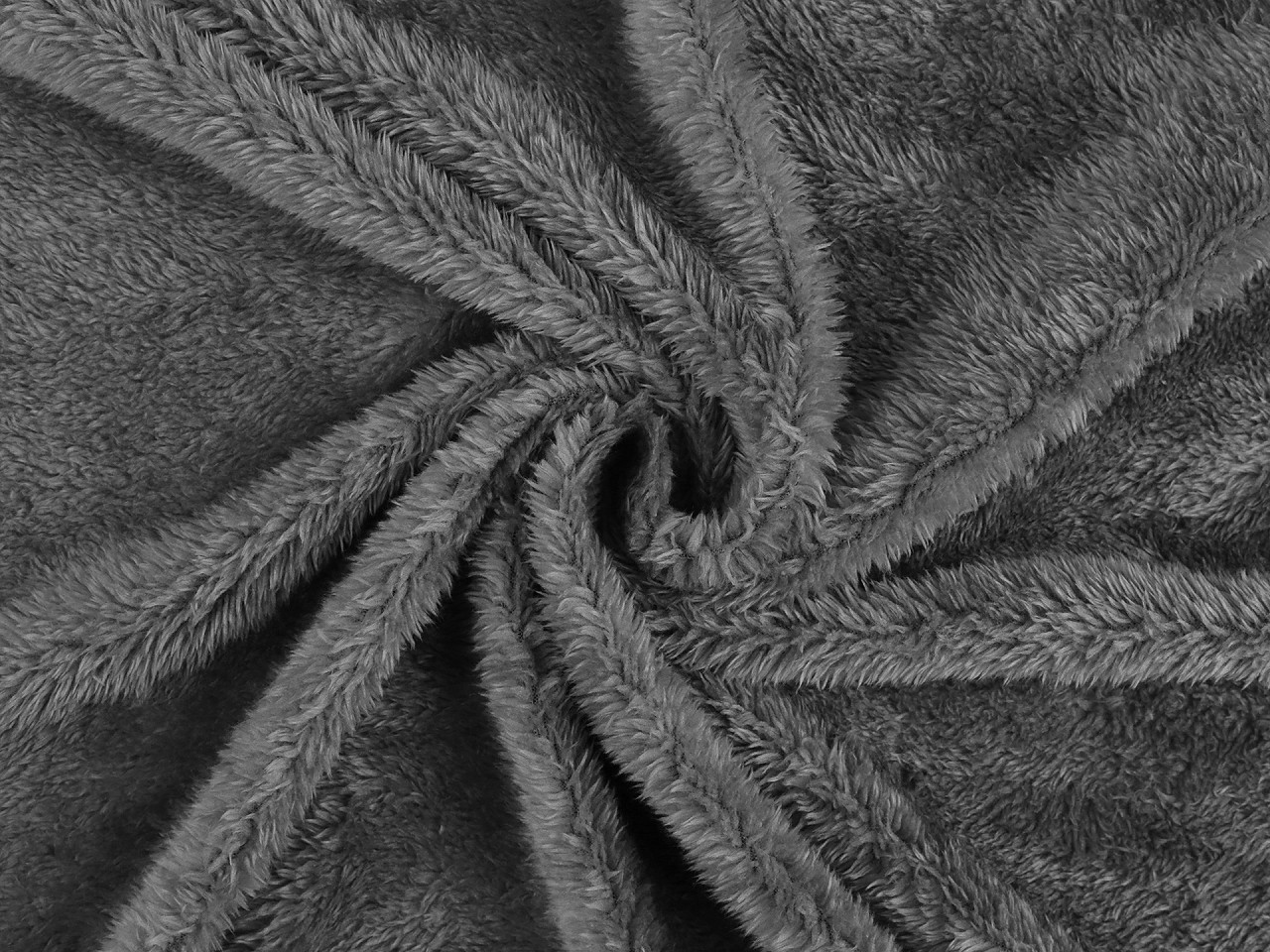 Elastický kožešinový úplet, střední, 4 černá