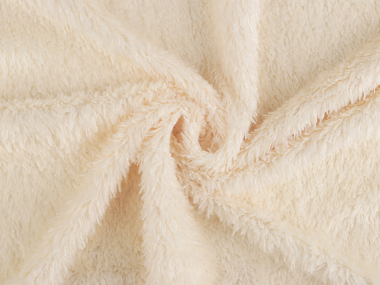 Mikroplyš beránek úplet, střední, 6 hnědá