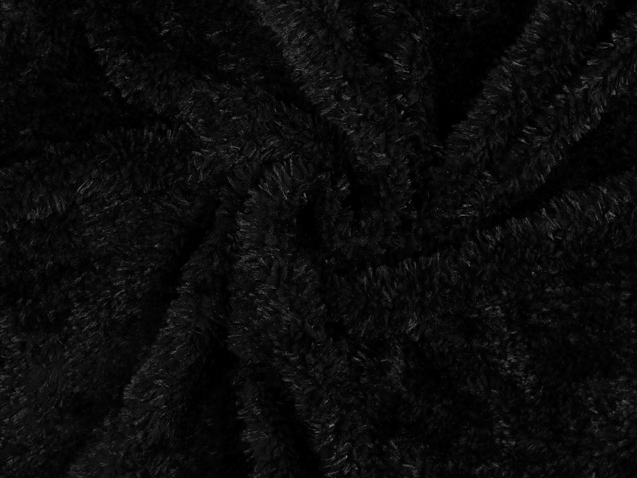 Mikroplyš beránek úplet, střední, 6 hnědá