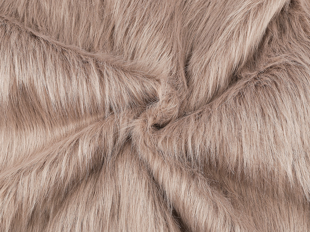 Kožešina s dlouhým chlupem, střední, 1 bílá