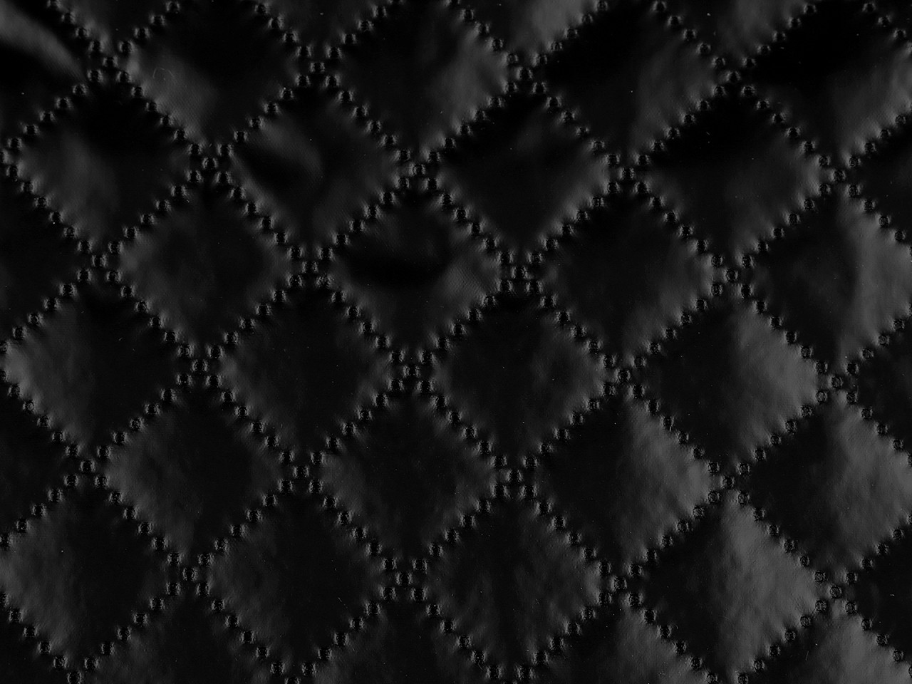 Metalický zateplený prošev na oděvy, tašky, doplňky, střední, 3 stříbrná tmavá