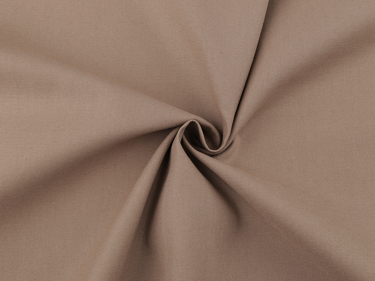 Bavlněná látka / plátno jednobarevné s keprovou vazbou, střední, 2 béžová světlá