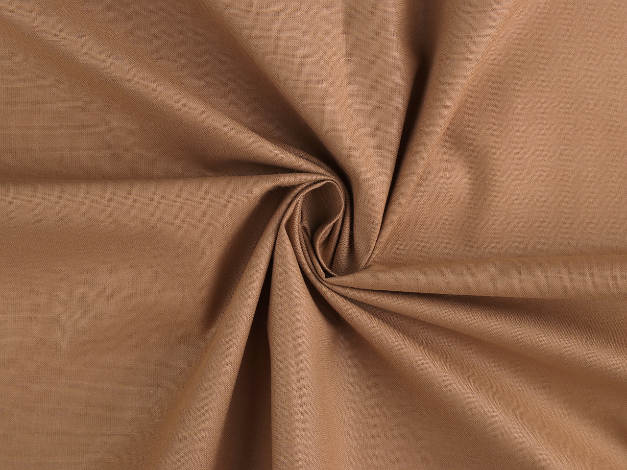 Bavlněná látka / plátno jednobarevná premium, střední, 5 (R66/004) hnědá
