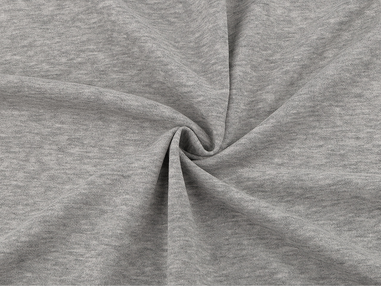 Teplákovina nepočesaná jednobarevná, střední, 1 krémová světlá