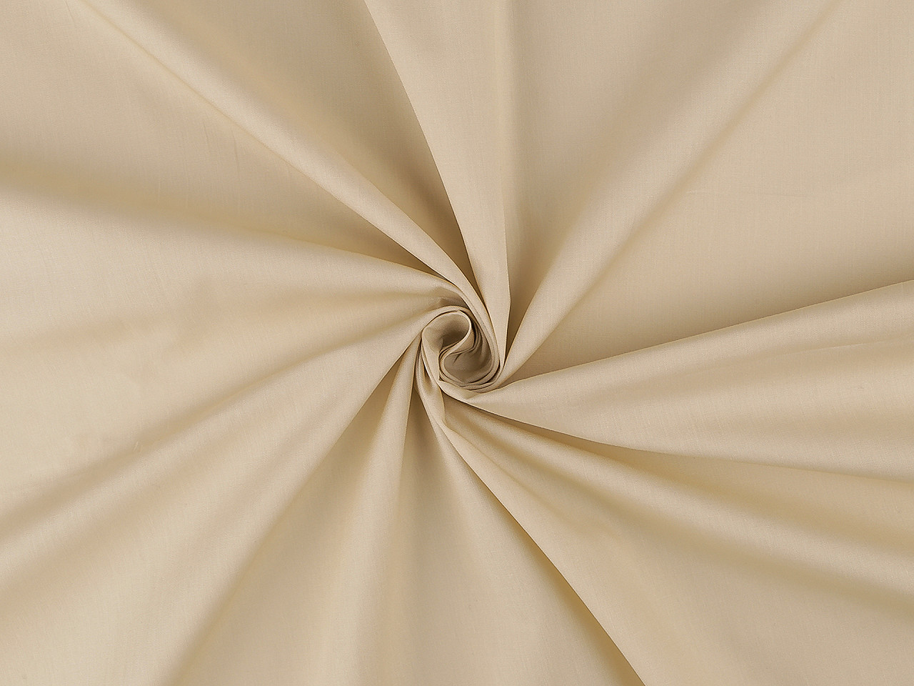 Bavlněný popelín oděvní, střední, 4 (053) béžová tm.