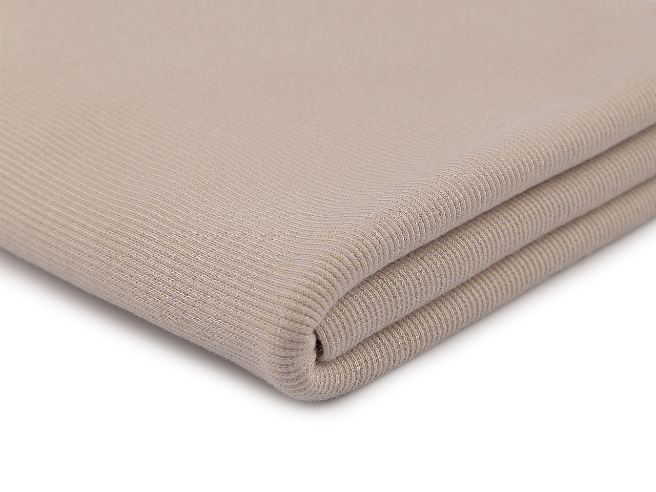 Úplet bambusový elastický žebrovaný - tunel, střední, 3 béžová