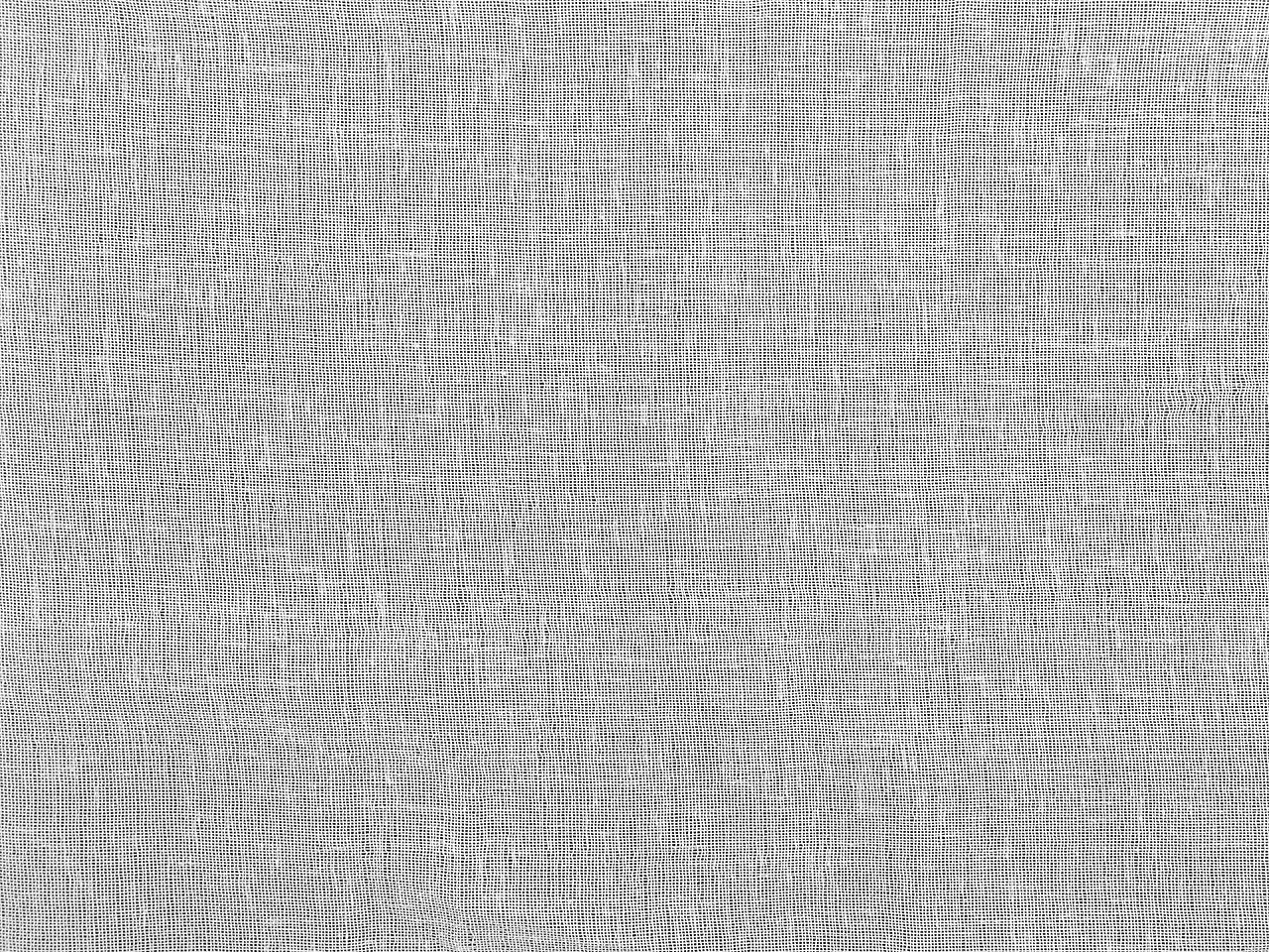 Záclona / voál s olůvkem se strukturou připomínající len šíře 300 cm, střední, bílá