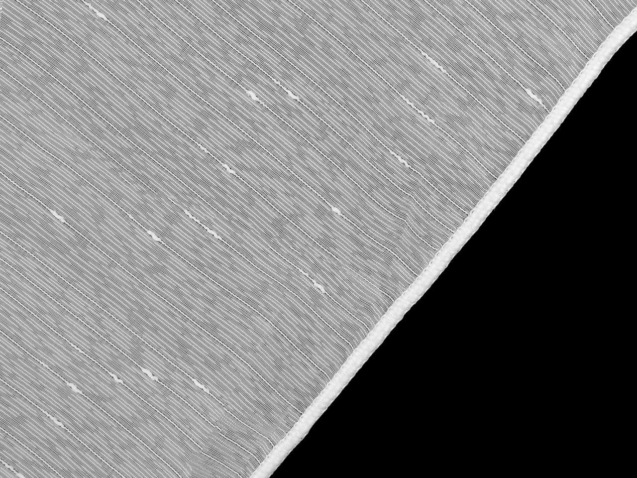 Záclona / voál strukturovaný s olůvkem šíře 300 cm, střední, bílá