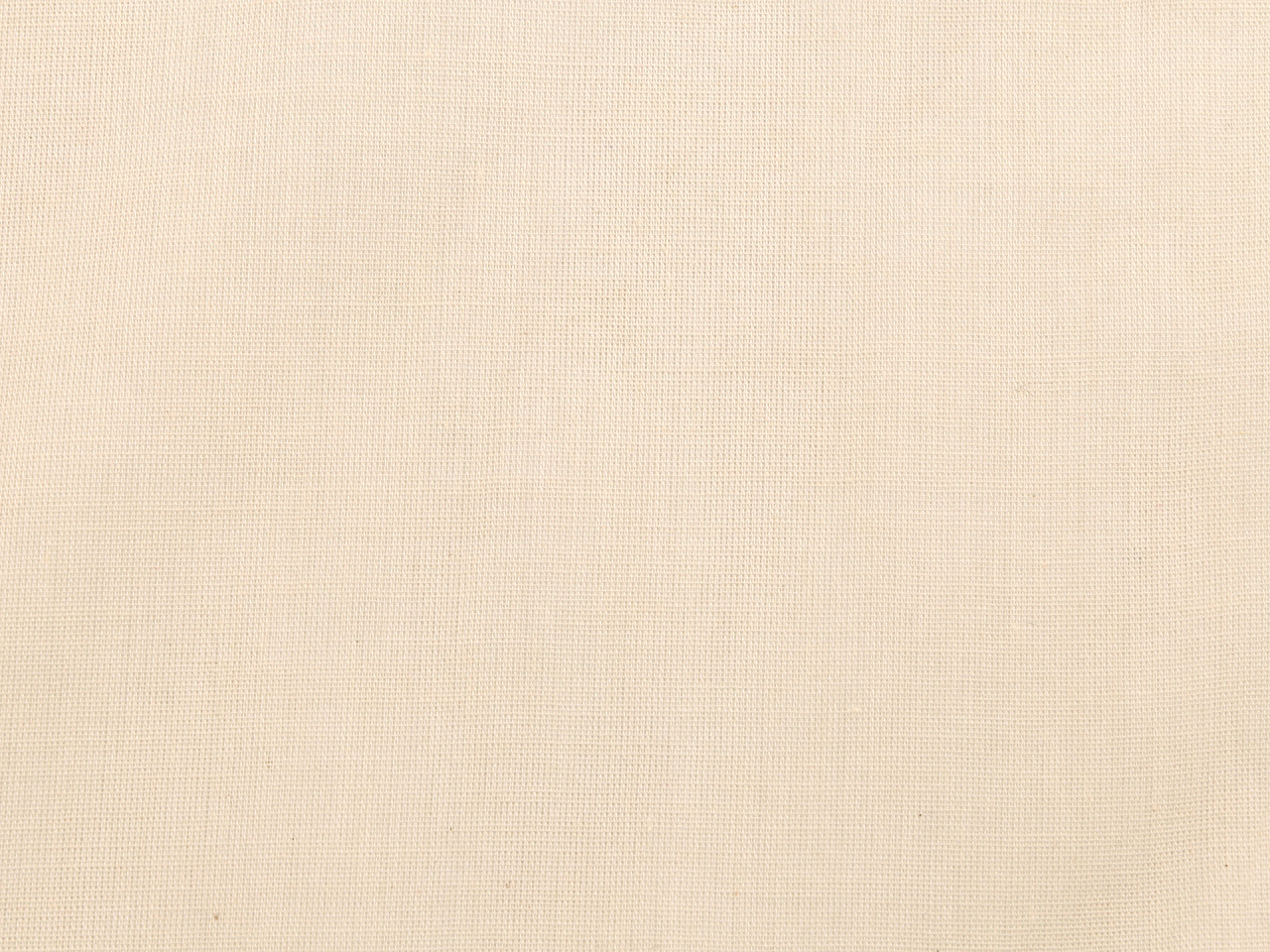 Režná surová bavlněná látka / plátno jemné, střední, režná světlá