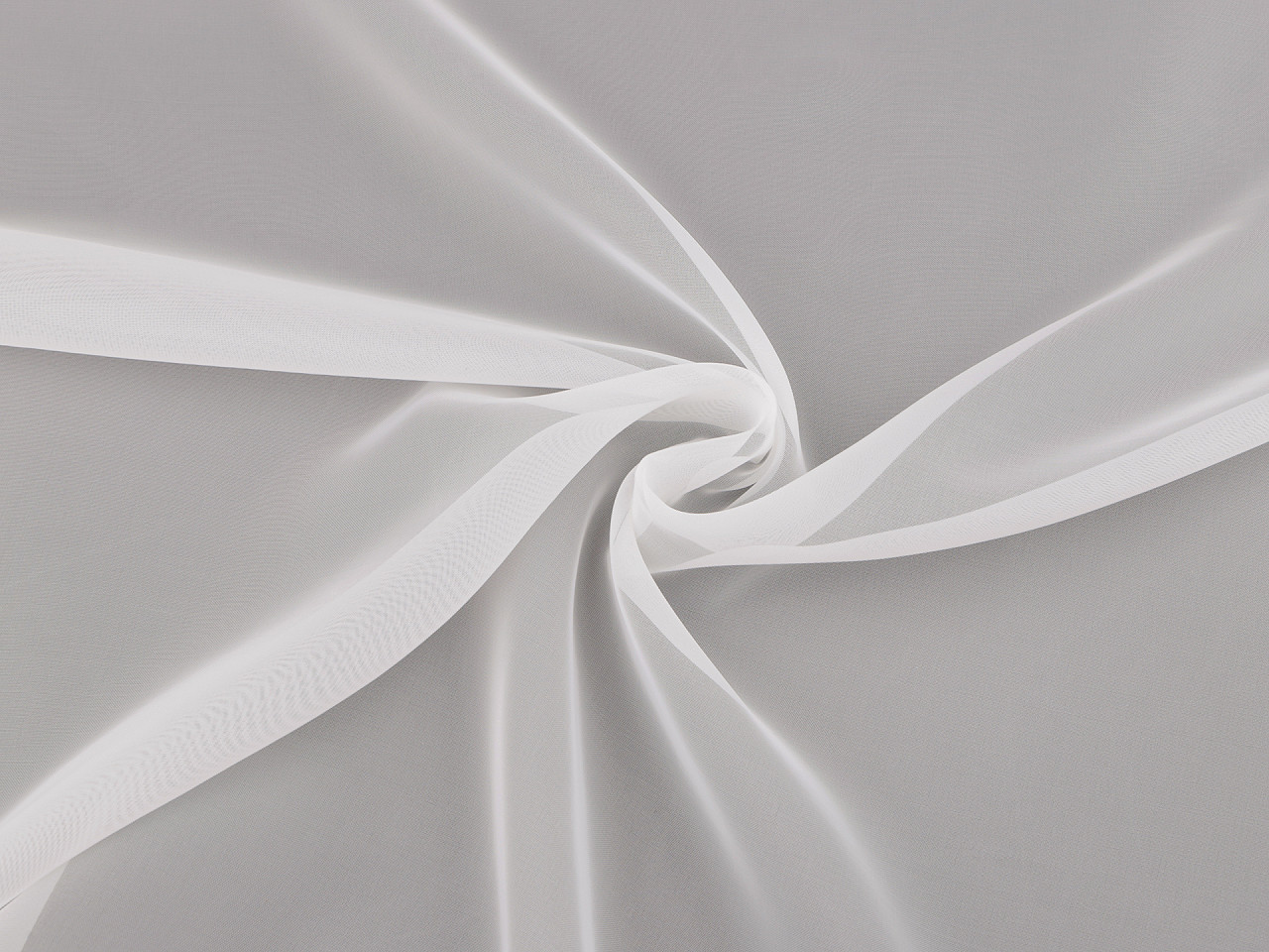 Záclona / voál hladký šíře 300 cm, střední, Off White