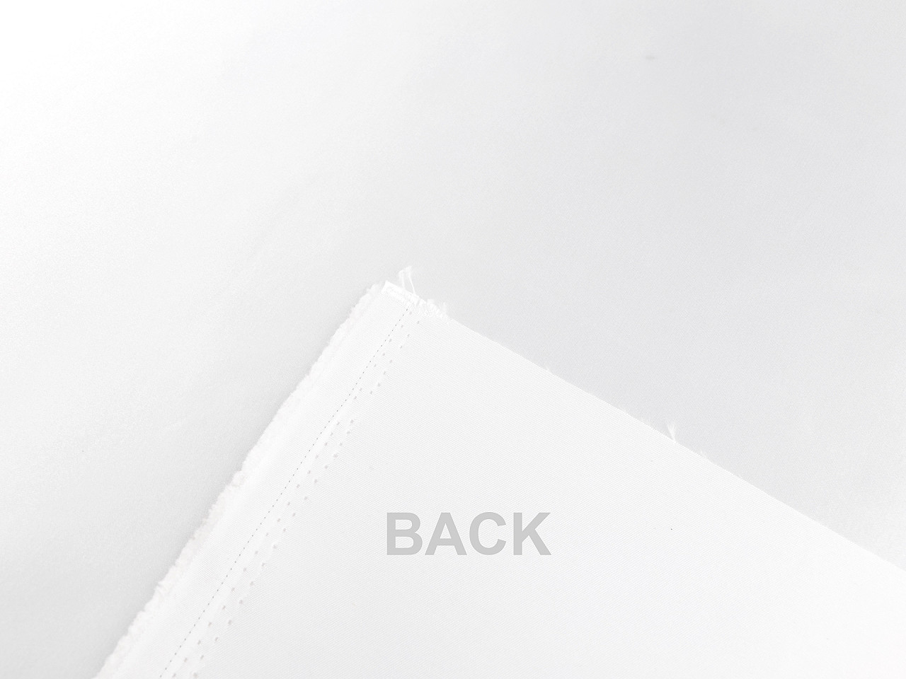 Satén tuhý lesklý, střední, Off White